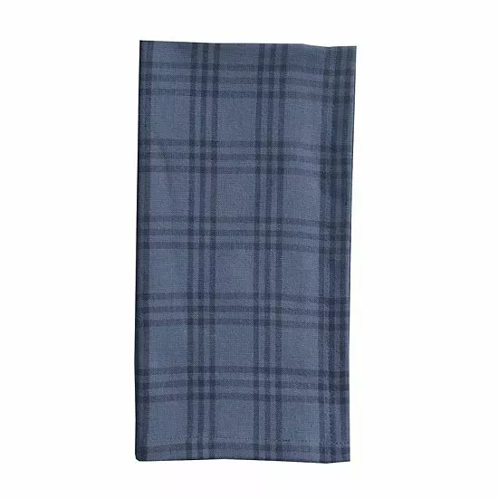 Food Network™ Blue Check Woven Dinner Napkin 4-pk. - Image 2