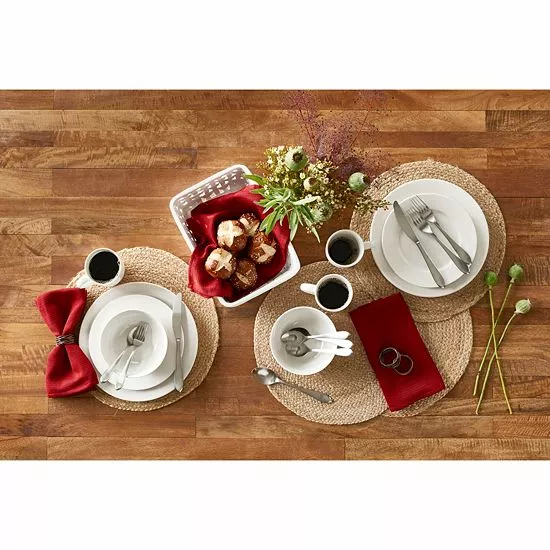 Food Network™ Round Jute Placemat Brown - Image 2