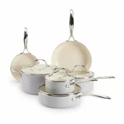 Food Network™ Farmstead 10-pc. Nonstick Ceramic Cookware Set Light Blue