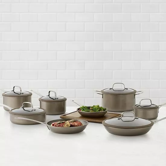 Food Network™ 14-pc. Textured Titanium Nonstick Cookware Set - Image 2