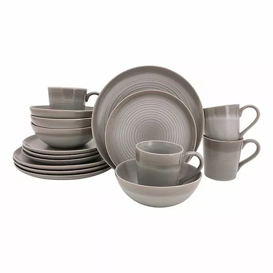 Food Network™ Soren 16-pc. Dinnerware Set Gray - Image 6