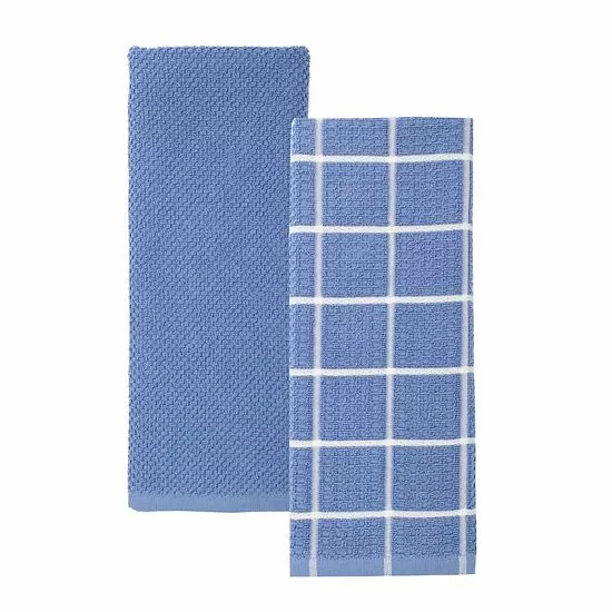 Food Network™ Windowpane Grid Kitchen Towel 2-pk. Red - Image 5