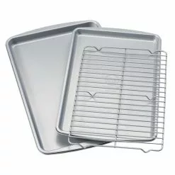 Food Network™ 3-pc. Nonstick Cookie Sheet Set With Cooling Rack