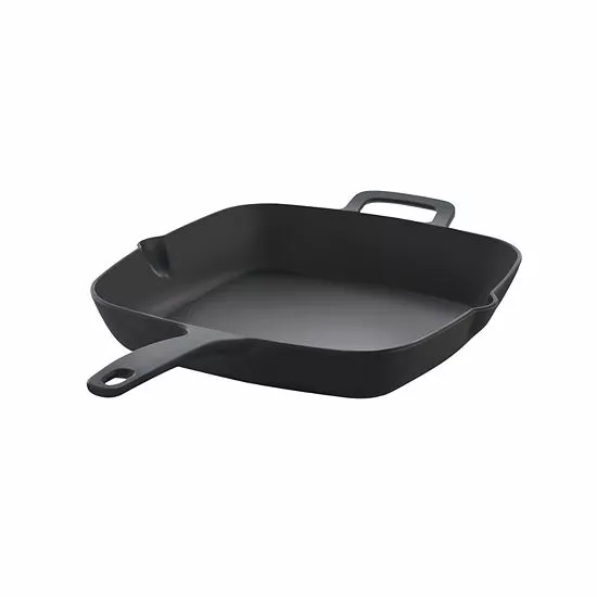 Food Network™ Pre-Seasoned Cast-Iron 11" Square Skillet With Helper Handle